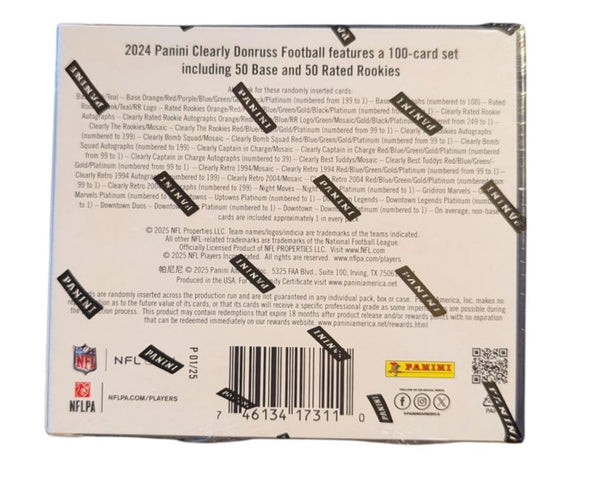 2024 Panini Clearly Donruss Football Hobby Box