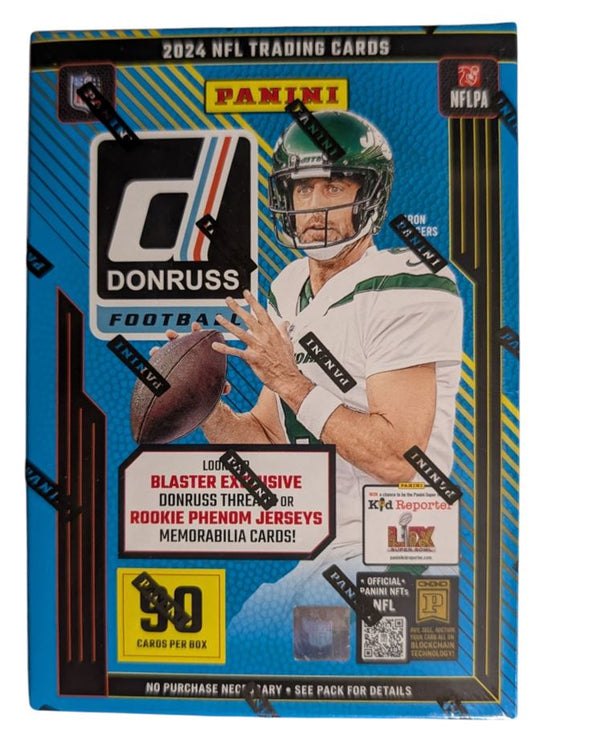 2024 Panini Donruss Football Blaster Box (Red Hot Rookies) Blue Box