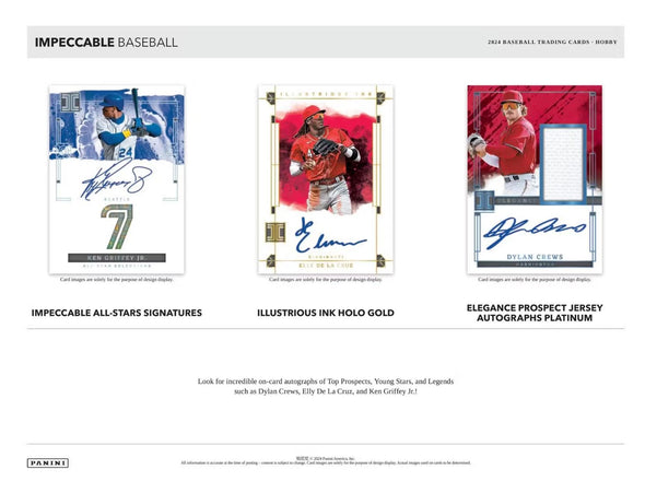 2024 Panini Impeccable Baseball Hobby Box (Pre-Order)