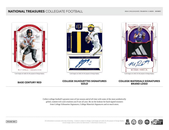 2024 Panini National Treasures Collegiate Football Hobby Box