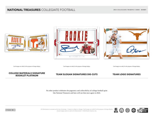 2024 Panini National Treasures Collegiate Football Hobby Box