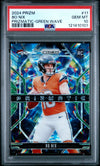 2024 Panini Prizm Bo Nix Prizmatic Green Wave #11 PSA 10