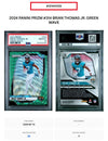 2024 Prizm Brian Thomas Jr. #314 Green Wave PSA 10