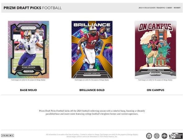 2024 Panini Prizm Draft Picks Collegiate Football Hobby Box (Pre-Order)