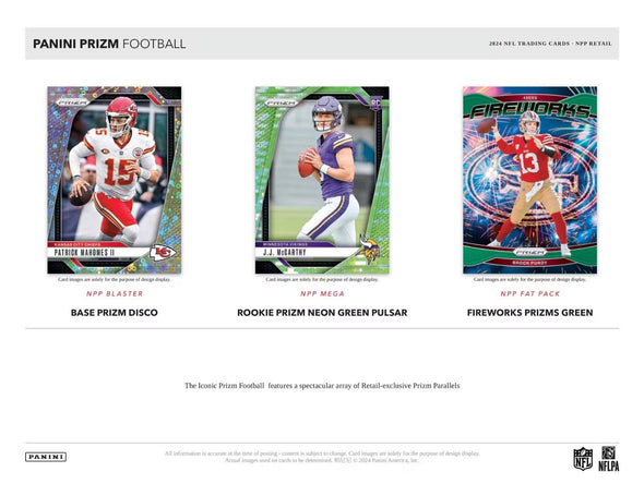 2024 Panini Prizm Football Retail Box (Black & White Checkerboard Prizm's)