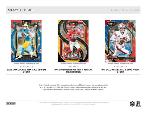2024 Panini Select Football Blaster Box (Red & Blue Prizms)
