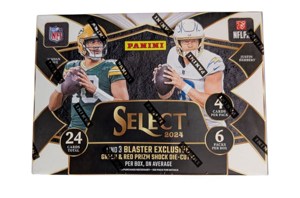 2024 Panini Select Football Hobby Blaster Box (Green & Red Prizms)