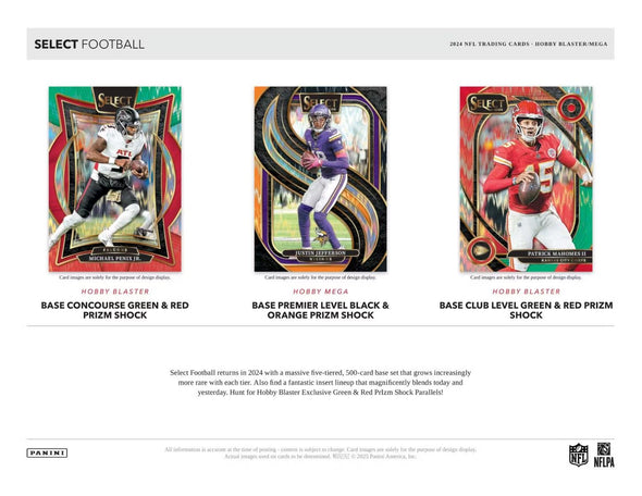 2024 Panini Select Football Hobby Blaster Box (Green & Red Prizms)