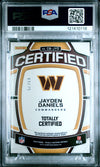 2024 Totally Certified Jayden Daniels #CBJYD Certified Baller Relic Mirror Blue PSA 9