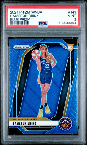 2024 Prizm WNBA-Cameron Brink-Blue Prizm #143 PSA 9