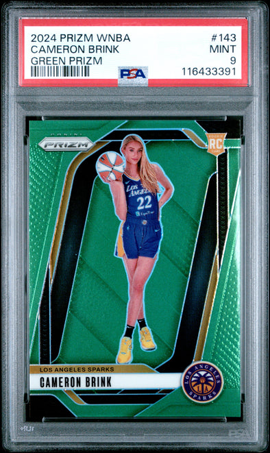 2024 Prizm WNBA-Cameron Brink-Green Prizm #143 PSA 9