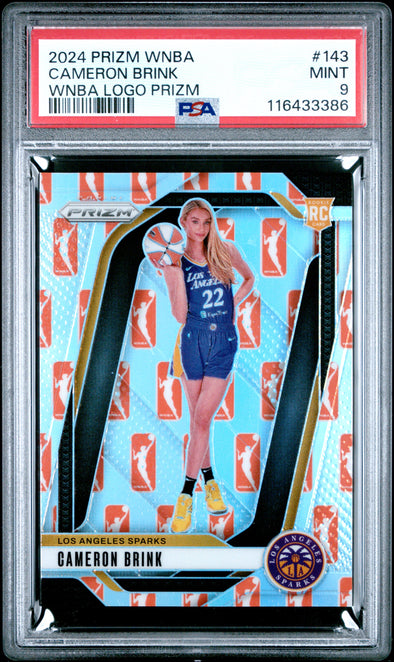 2024 Prizm WNBA-Cameron Brink-WNBA Logo Prizm #143 PSA 9