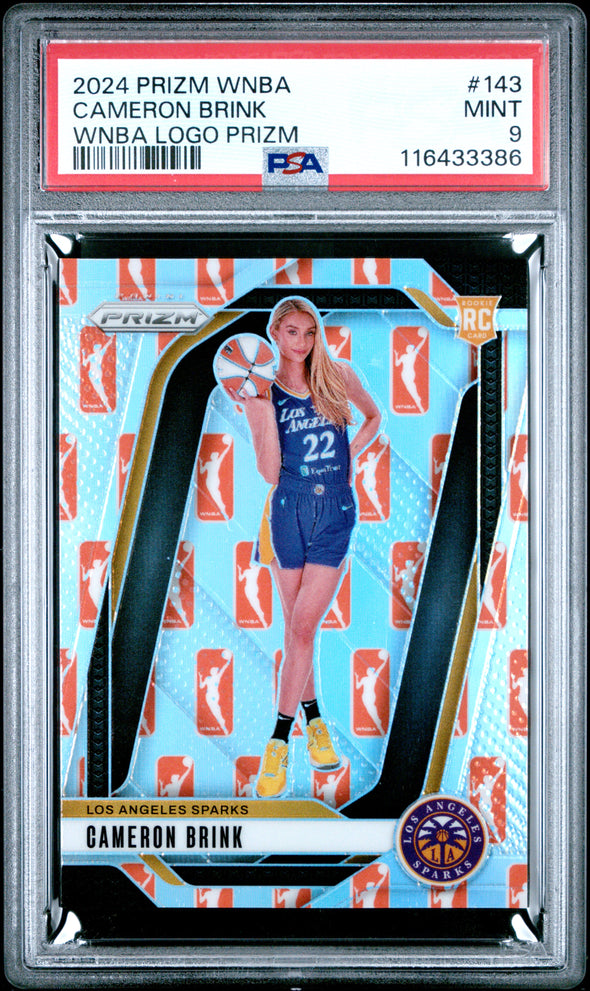 2024 Prizm WNBA-Cameron Brink-WNBA Logo Prizm #143 PSA 9