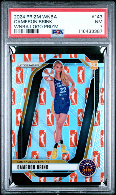2024 Prizm WNBA-Cameron Brink-WNBA Logo Prizm #143 PSA 7