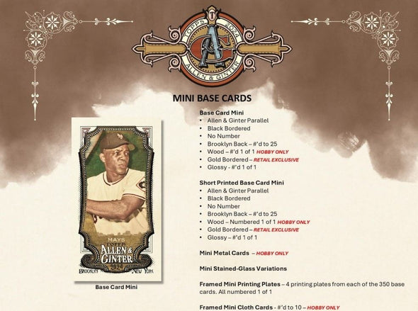 2024 Topps Allen & Ginter Baseball Blaster Box