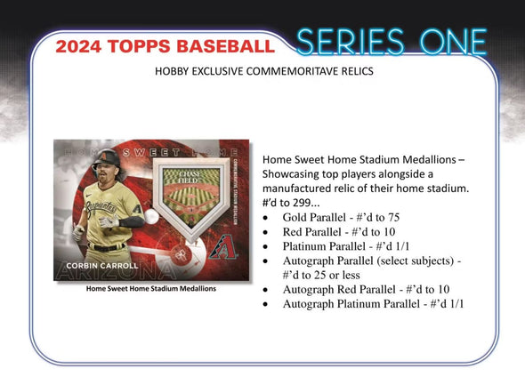2024 Topps Baseball Series 1 Jumbo Box