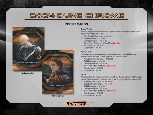 2024 Topps Dune Chrome Hobby Box