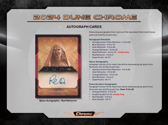 2024 Topps Dune Chrome Hobby Box