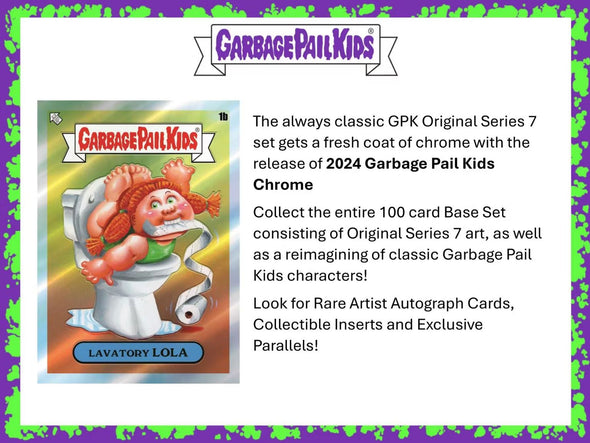2022 Topps Chrome Garbage Pail Kids Series 7 Hobby Box