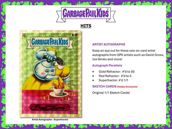 2022 Topps Chrome Garbage Pail Kids Series 7 Hobby Box