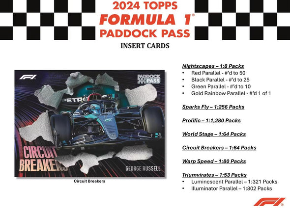 2024 Topps Formula 1 Paddock Pass Hobby Box