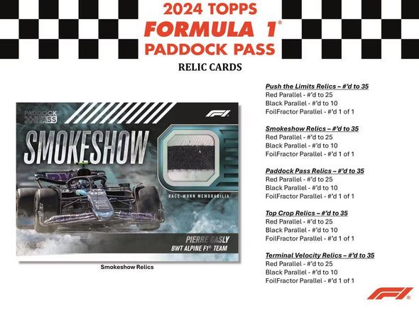 2024 Topps Formula 1 Paddock Pass Hobby Box