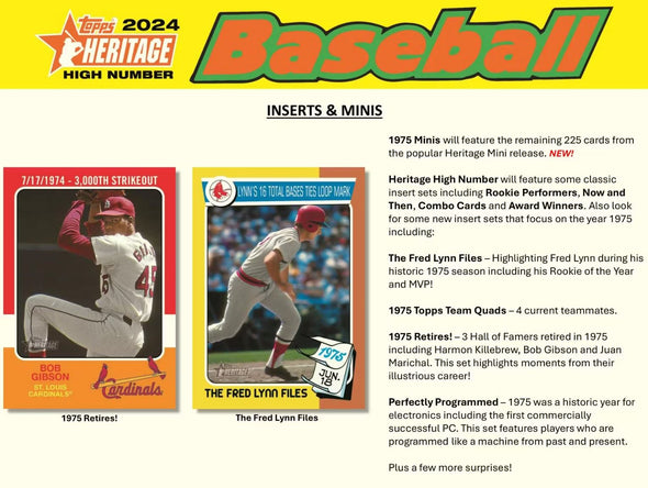 2024 Topps Heritage High Number Hobby Box