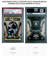 2024 Panini Totally Certified Brock Bowers Gold Team #19 Mirror Platinum Gold PSA 8