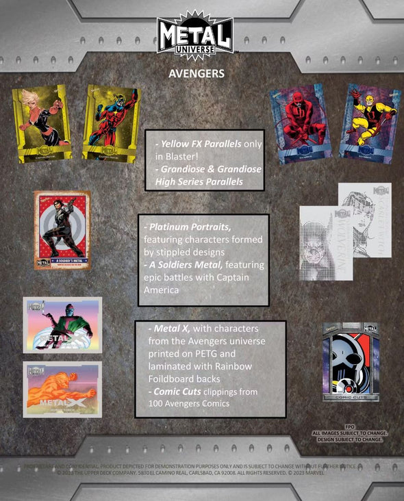 Marvel Metal Universe Avengers Trading Cards Blaster Box (Upper Deck 2024)