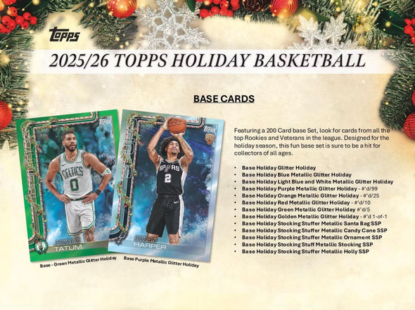 2025-26 Topps Basketball Holiday Mega Box