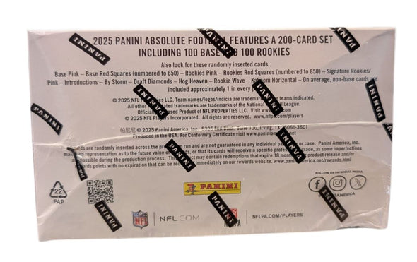 2025 Panini Absolute Football Retail Box
