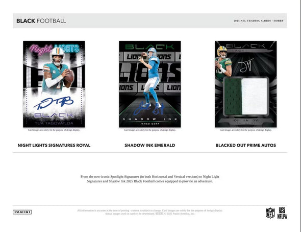 2025 Panini Black Football Hobby Box