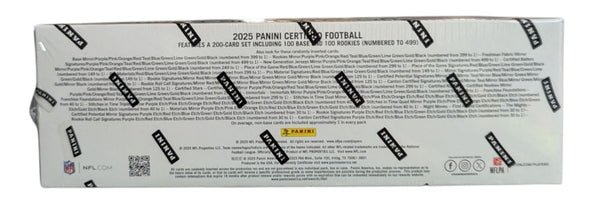 2025 Panini Certified Football Hobby Box