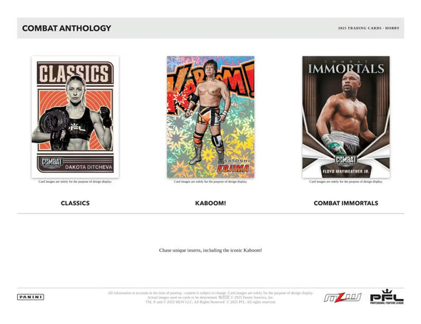 2025 Panini Combat Anthology Hobby Box