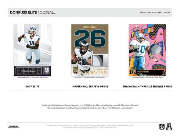 2025 Panini Donruss Elite Football Hobby Box