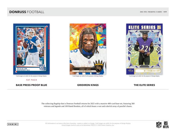 2025 Panini Donruss Football Blaster Box