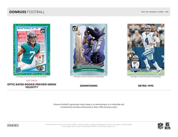 2025 Panini Donruss Football Blaster Box
