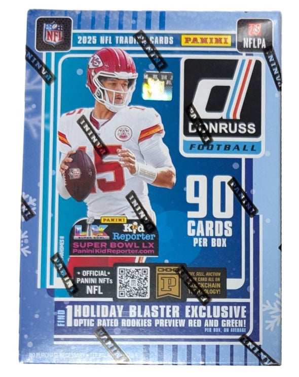 2025 Panini Donruss Football Holiday Blaster Box