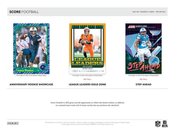 2025 Panini Score Football Mega Box
