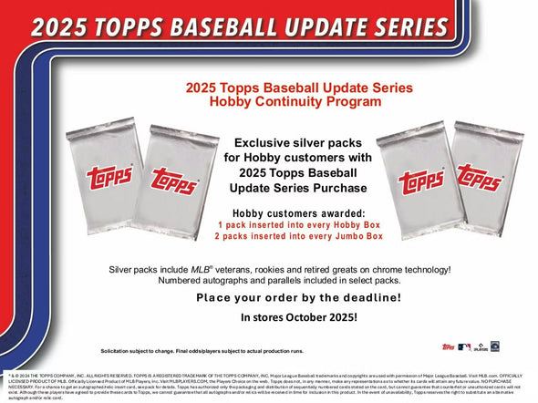 2025 Topps Update Series Baseball Hobby Box