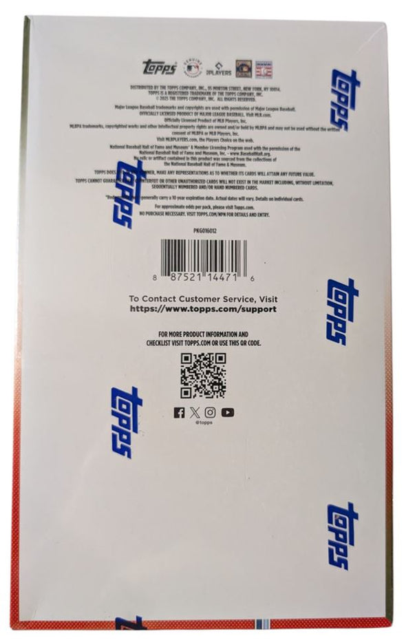 2025 Topps Update Series Baseball Hobby Box