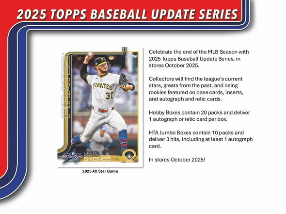 2025 Topps Update Series Baseball Hobby Box
