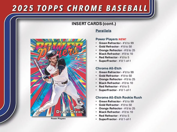 2025 Topps Chrome Baseball Mega Box