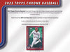 2025 Topps Chrome Baseball Mega Box