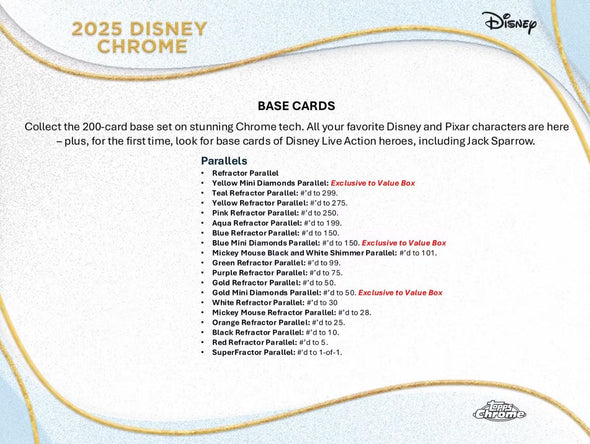 2025 Topps Chrome Disney Blaster Box