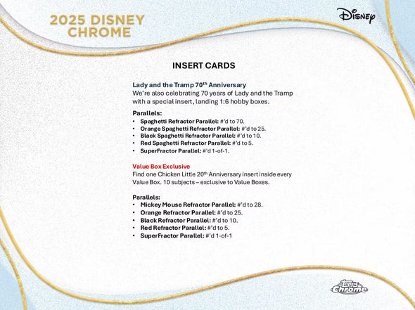 2025 Topps Chrome Disney Blaster Box