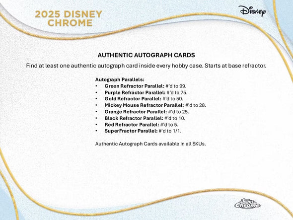 2025 Topps Chrome Disney Blaster Box