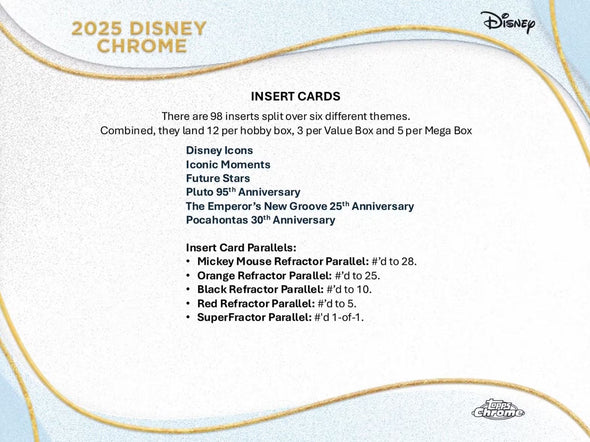 2025 Topps Chrome Disney Mega Box