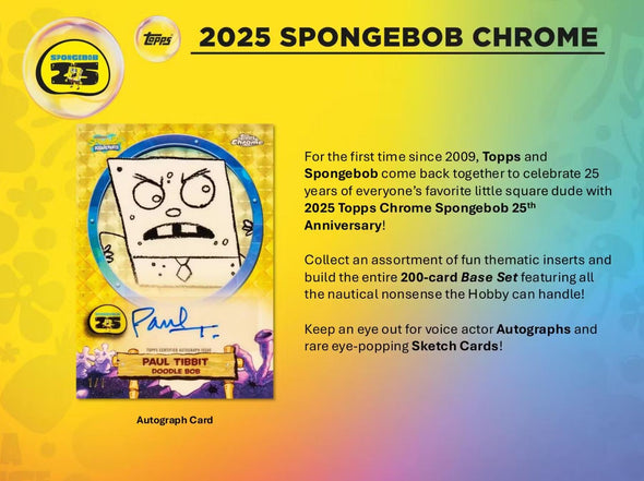 2025 Topps Chrome SpongeBob Blaster Box
