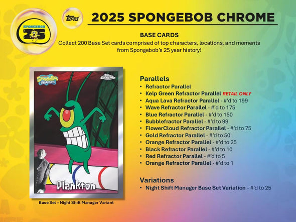 2025 Topps Chrome SpongeBob Blaster Box